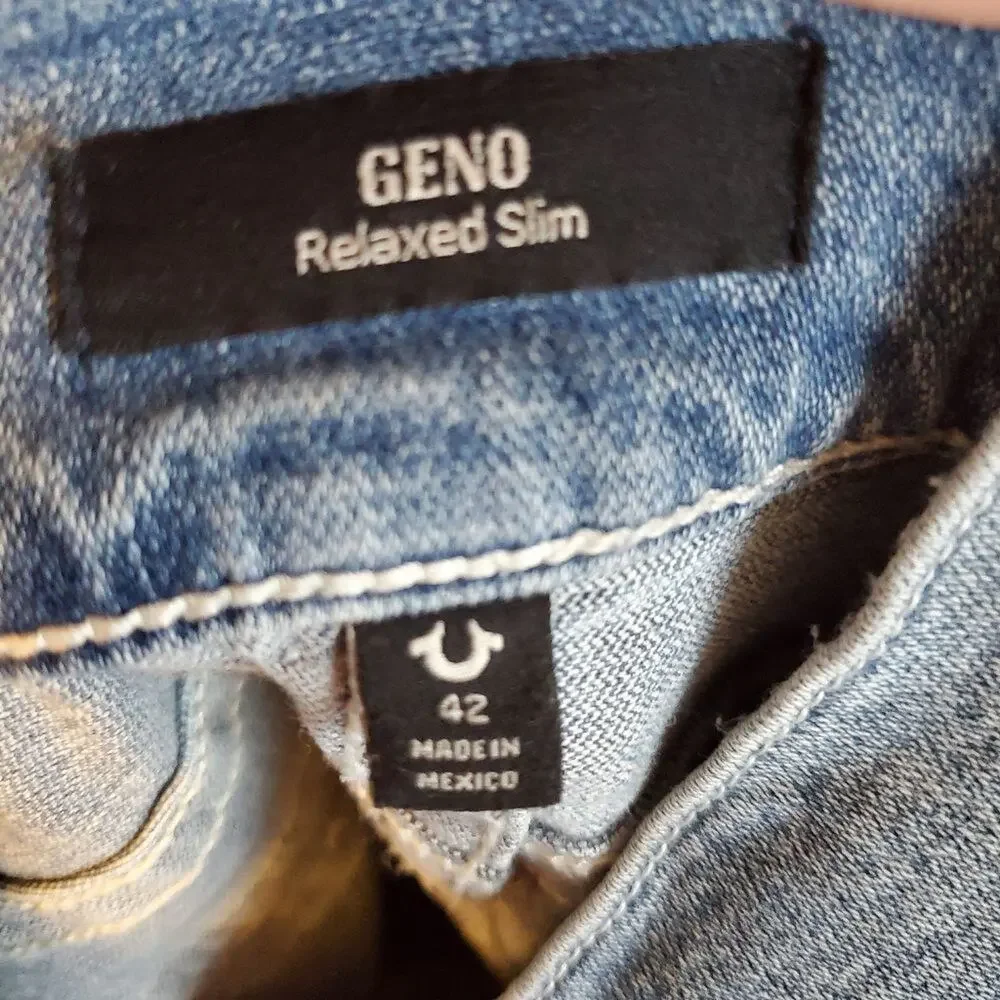 True Religion Geno relaxed, slim men's jeans size 42 new!!!!